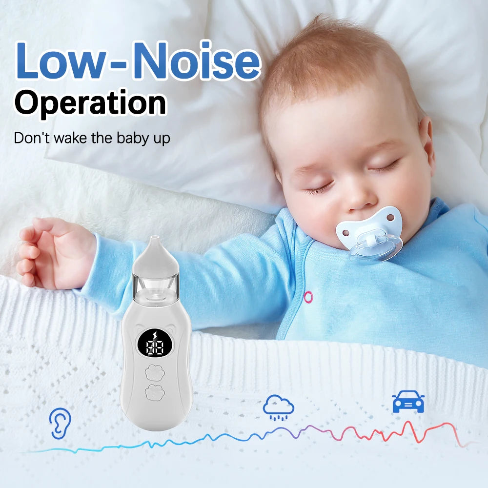 Electric Baby Nasal Aspirator with Music and Suction Control - 12