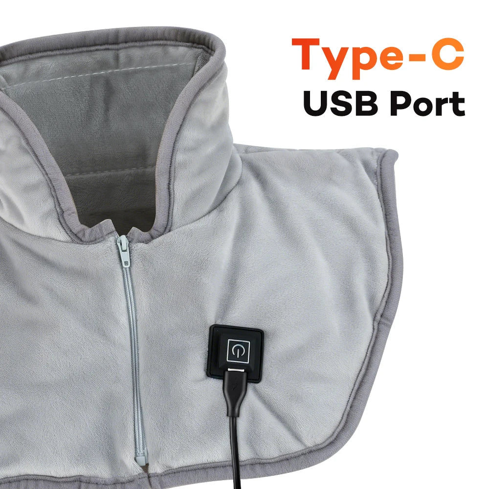 USB Electric Heated Neck and Shoulder Heating Pad - 15