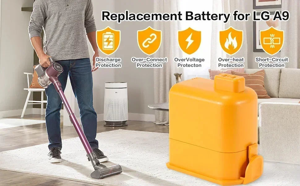 Replacement Battery for Cordless Stick Vacuum Cleaners