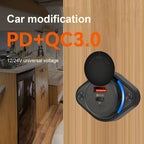 Dual Port USB PD and QC3.0 Power Socket for 12V 24V Vehicles