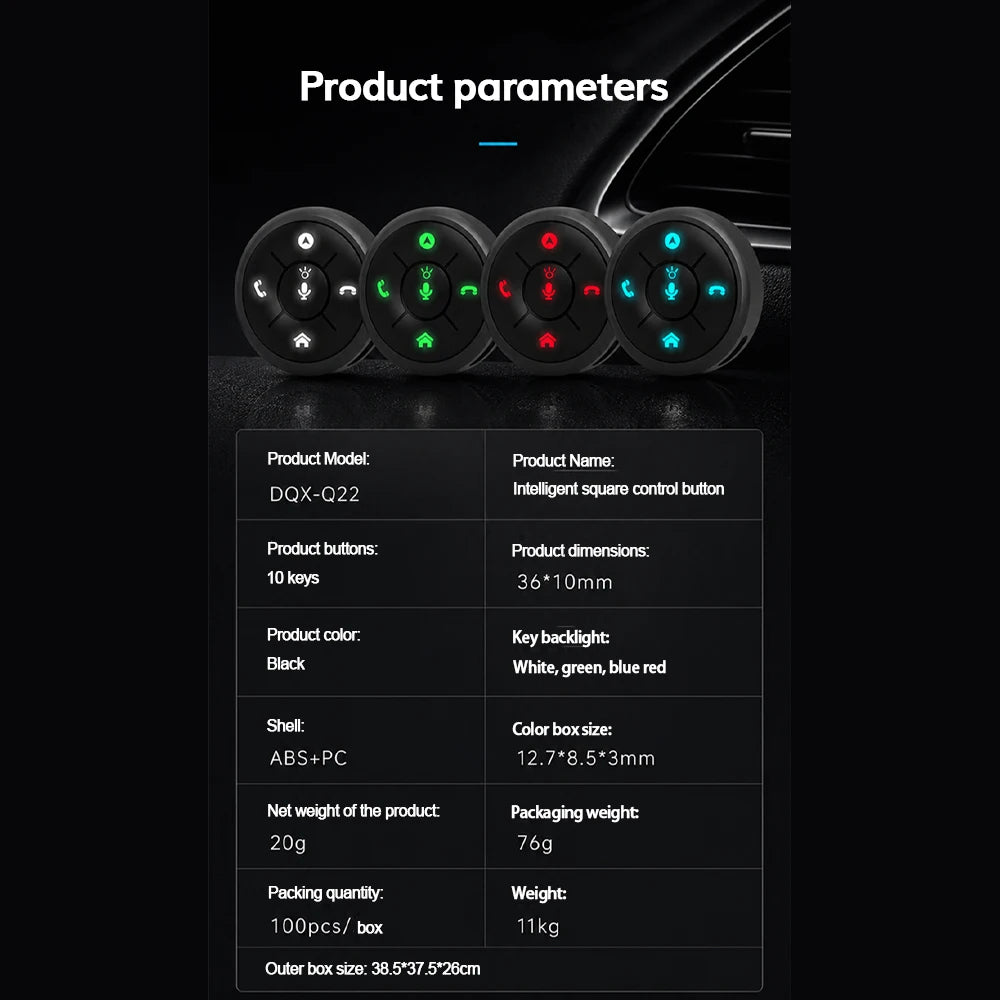 10 Key Wireless Steering Wheel Multimedia Control for Car Android Radio