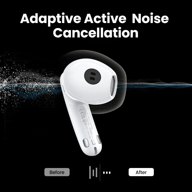 Adaptive Noise Cancelling Wireless Earbuds with LDAC Hi-Res Audio