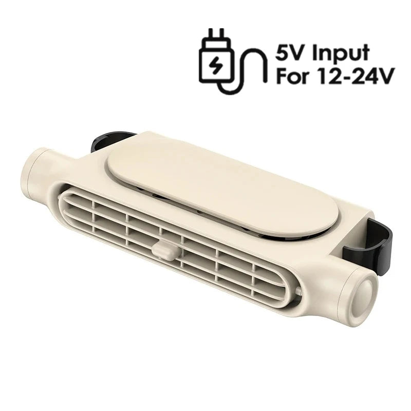 3 Speed Rechargeable Car Seat Cooling Fan with 3000mAh Battery