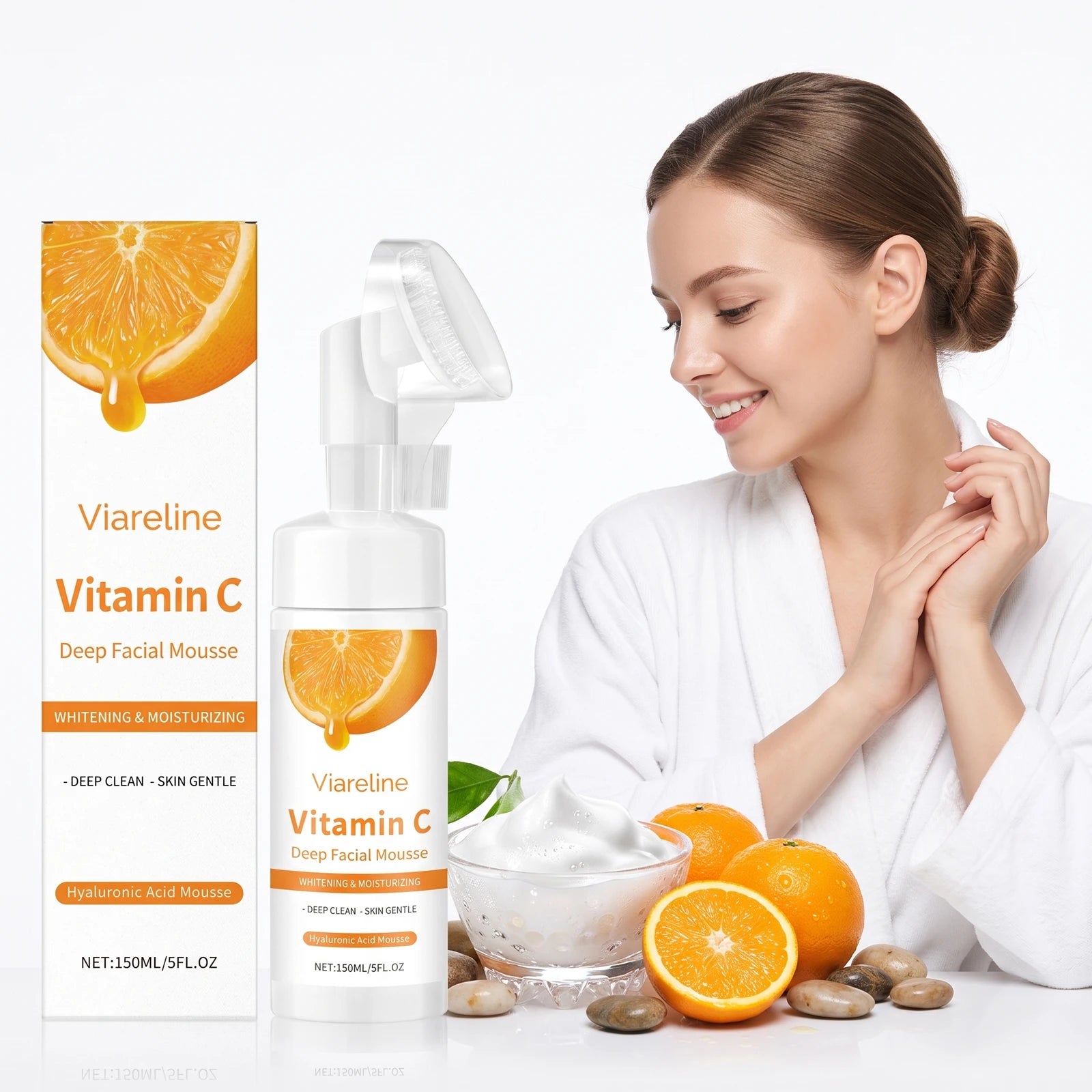 Vitamin C Brightening Facial Cleansing Foam - 1