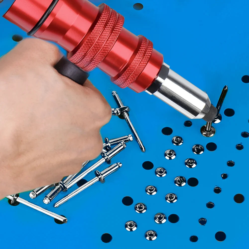 Electric Drill Rivet Gun Attachment for 2.4mm-4.8mm Rivets