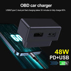 48W OBD Port Fast Charger for Tesla Model 3 Y X S