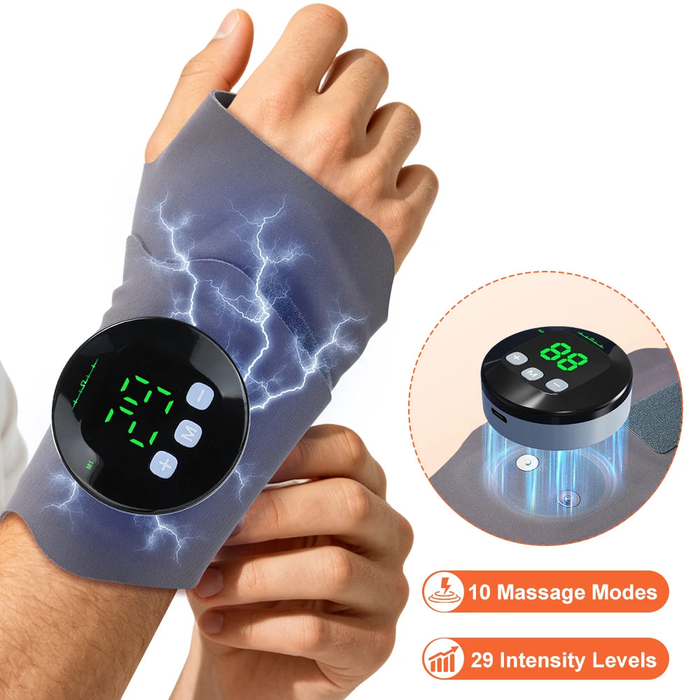 EMS Microcurrent Wrist Massager for Pain Relief and Support - 2