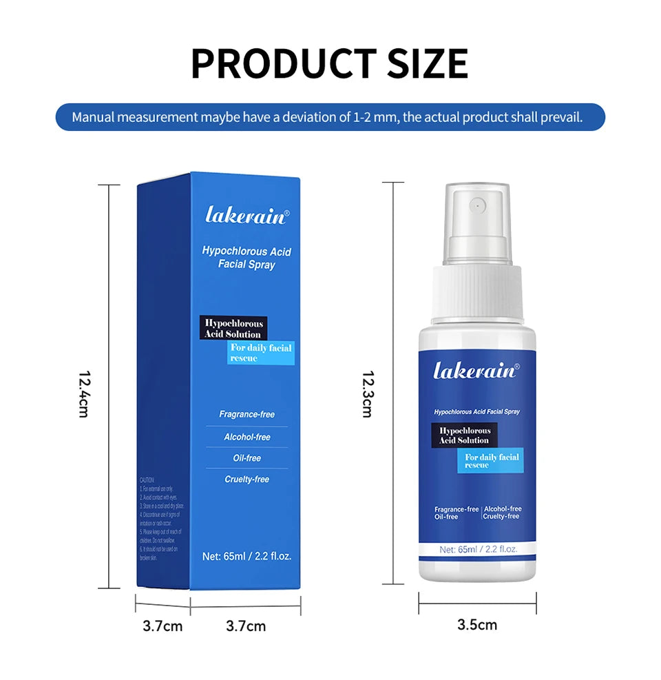Hypochlorous Acid Facial Spray for Acne and Redness Relief