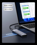 20Gbps M.2 NVMe and SATA SSD Dual Protocol External Enclosure