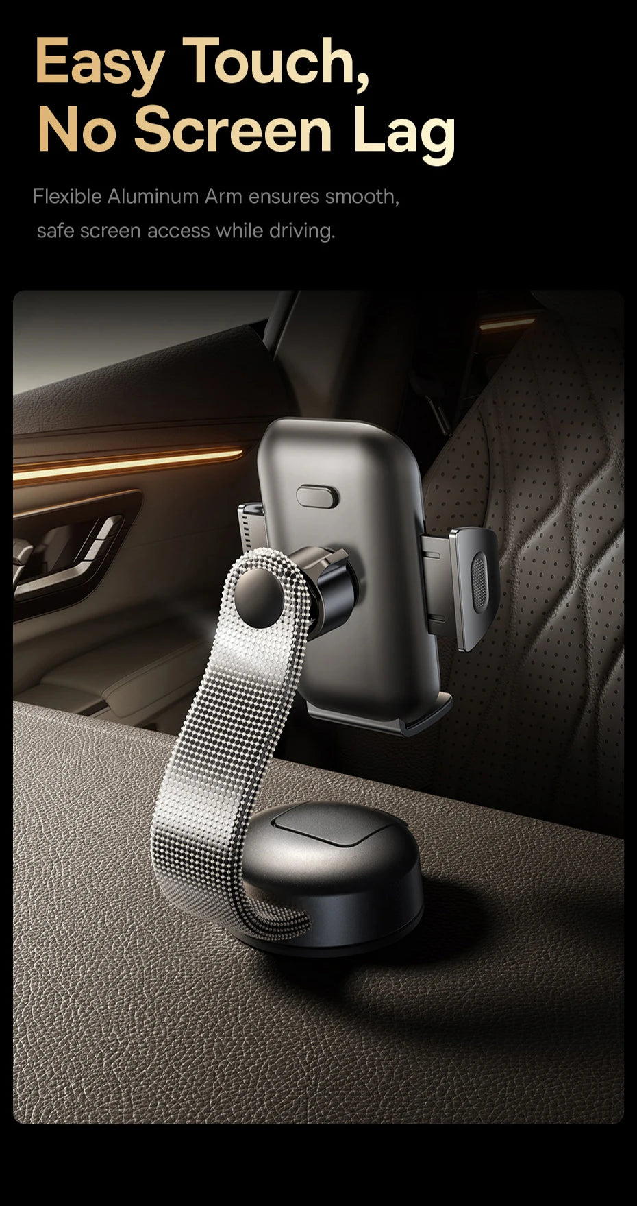 Foldable Dashboard Suction Cup Car Phone Mount