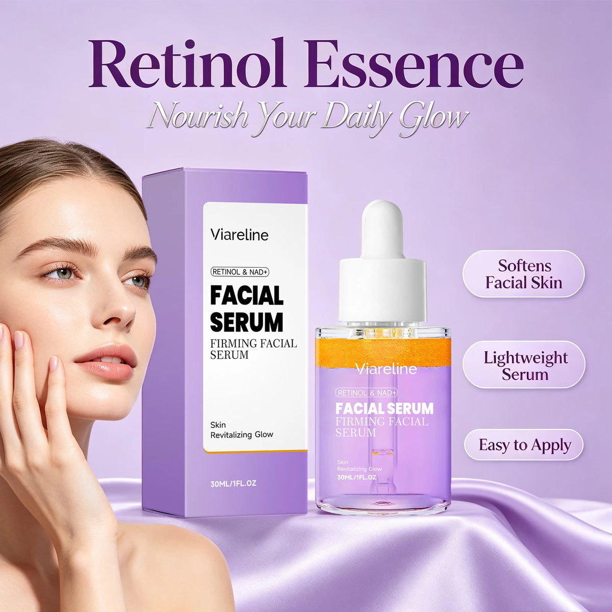 Retinol Anti-Aging Facial Serum for Firming and Brightening