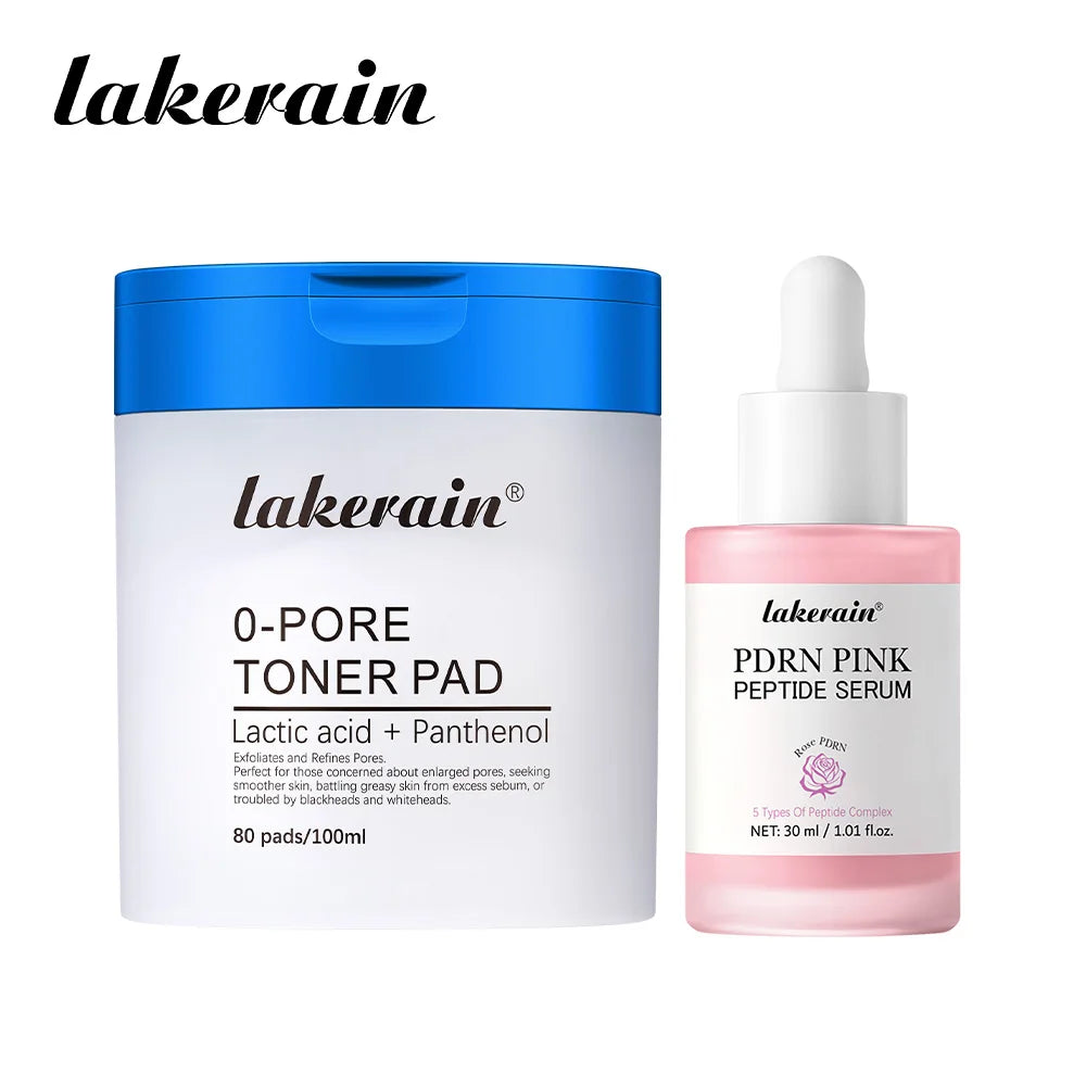 Hydrating Toner Pad and Peptide Facial Serum Skincare Set