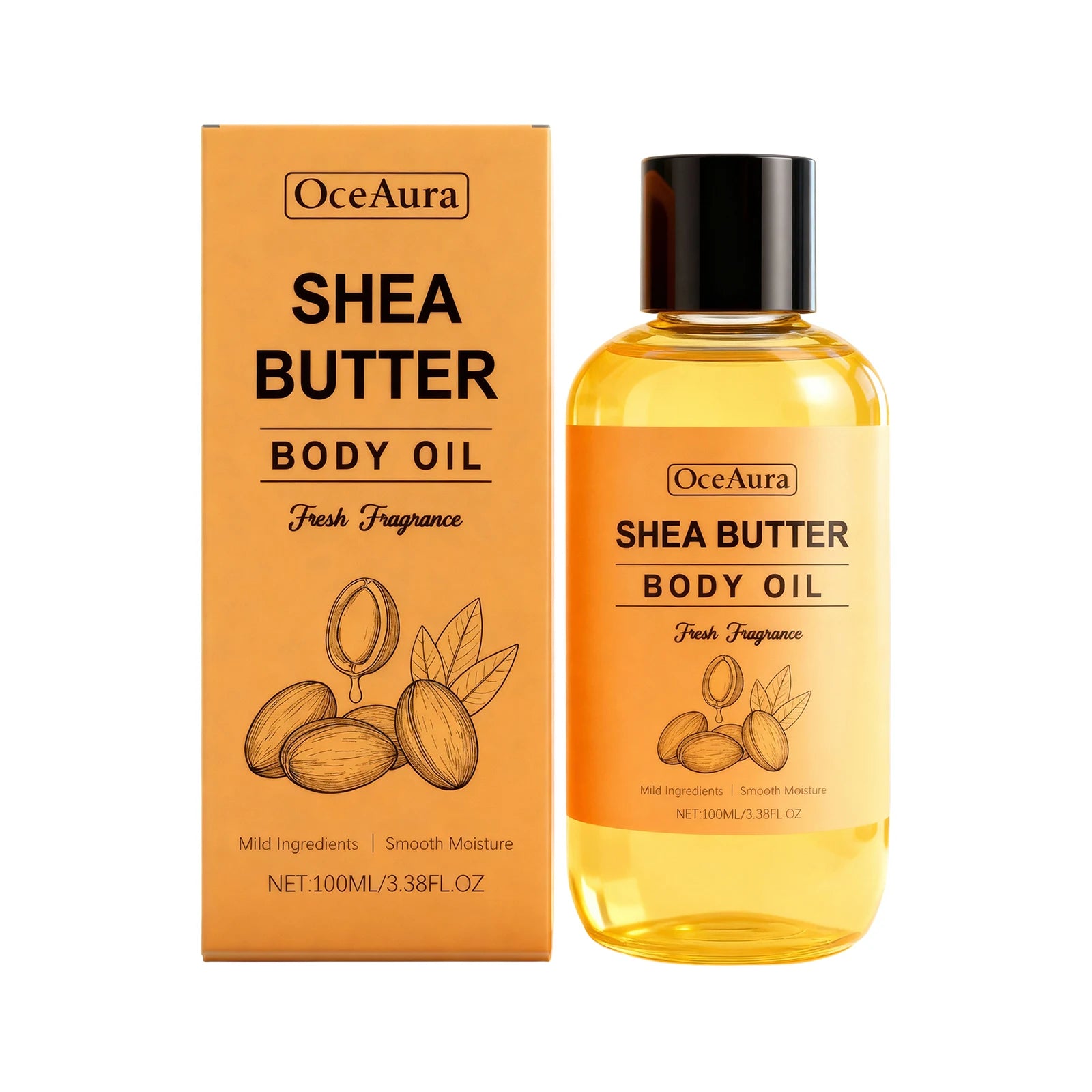 Shea Butter Nourishing Body Oil for Dry Skin - 20