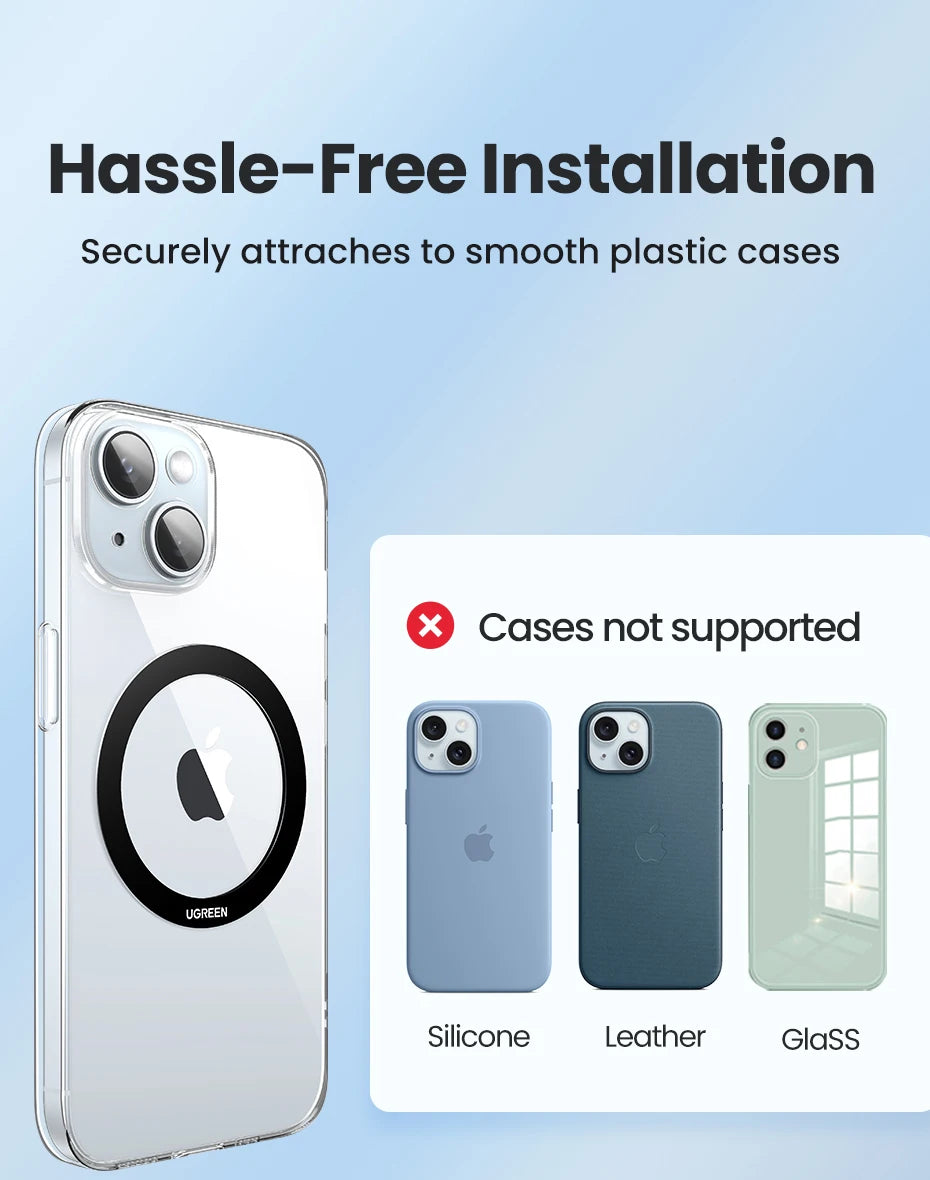 Magnetic Adhesive Ring for Wireless Charging and Phone Holders