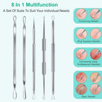 Stainless Steel Blackhead and Pimple Extractor Kit