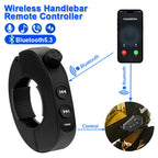 Bluetooth 5.3 Motorcycle Handlebar Remote Control for Phone and Headset