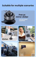 Magnetic Car Phone Holder with Vacuum Sucker and 360 Degree Rotation
