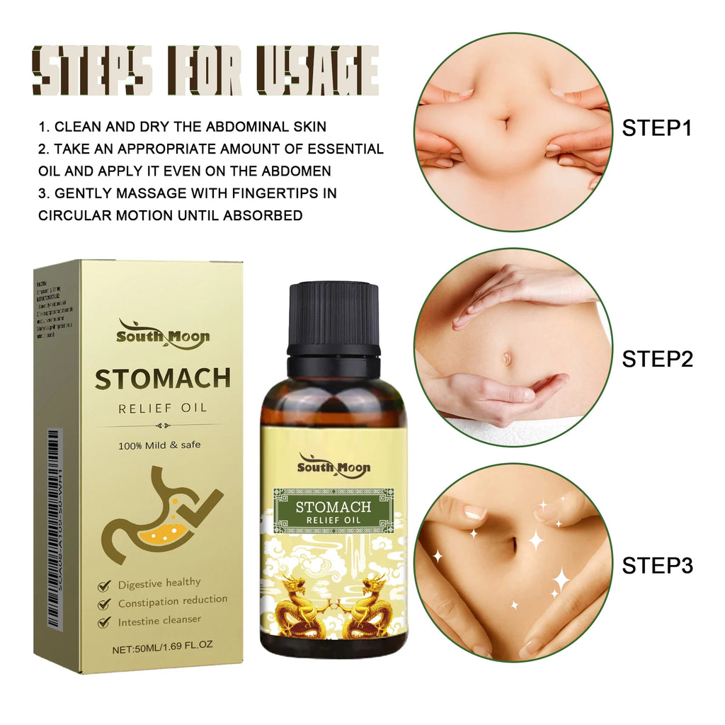 Herbal Abdominal Massage Oil for Digestive Relief