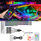 RGB LED Interior Car Ambient Light Strip Kit with App Control