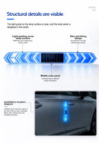 Solar LED Car Door Anti-Collision Warning Light