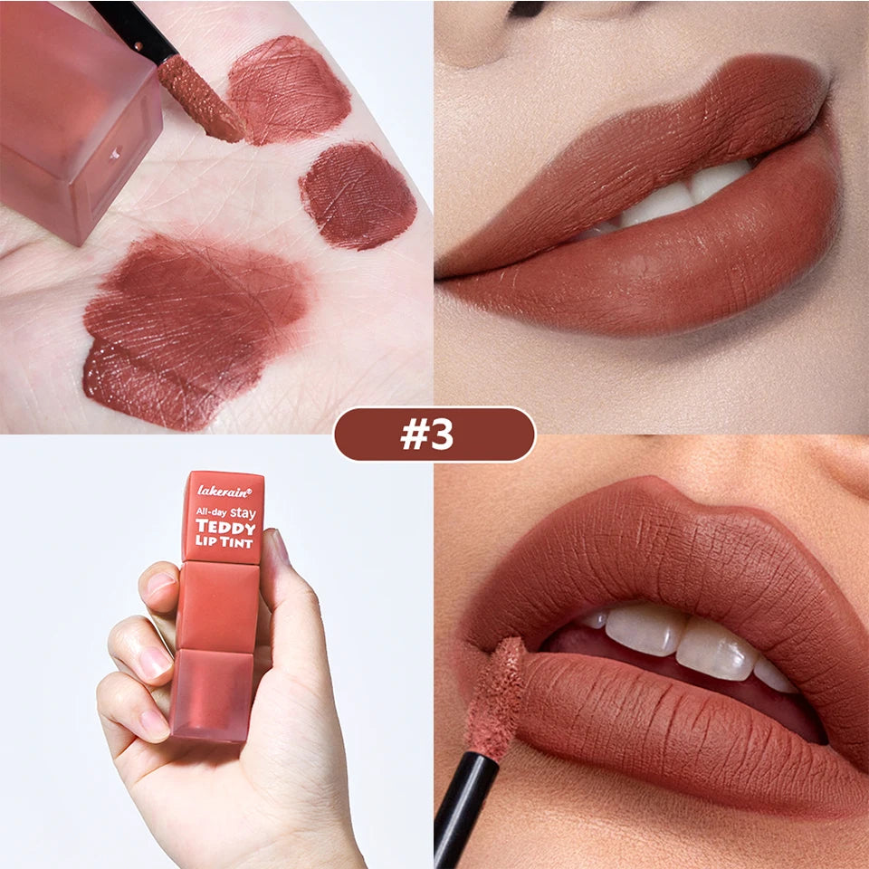 Waterproof Long-Lasting Matte Teddy Lip Tint - 18