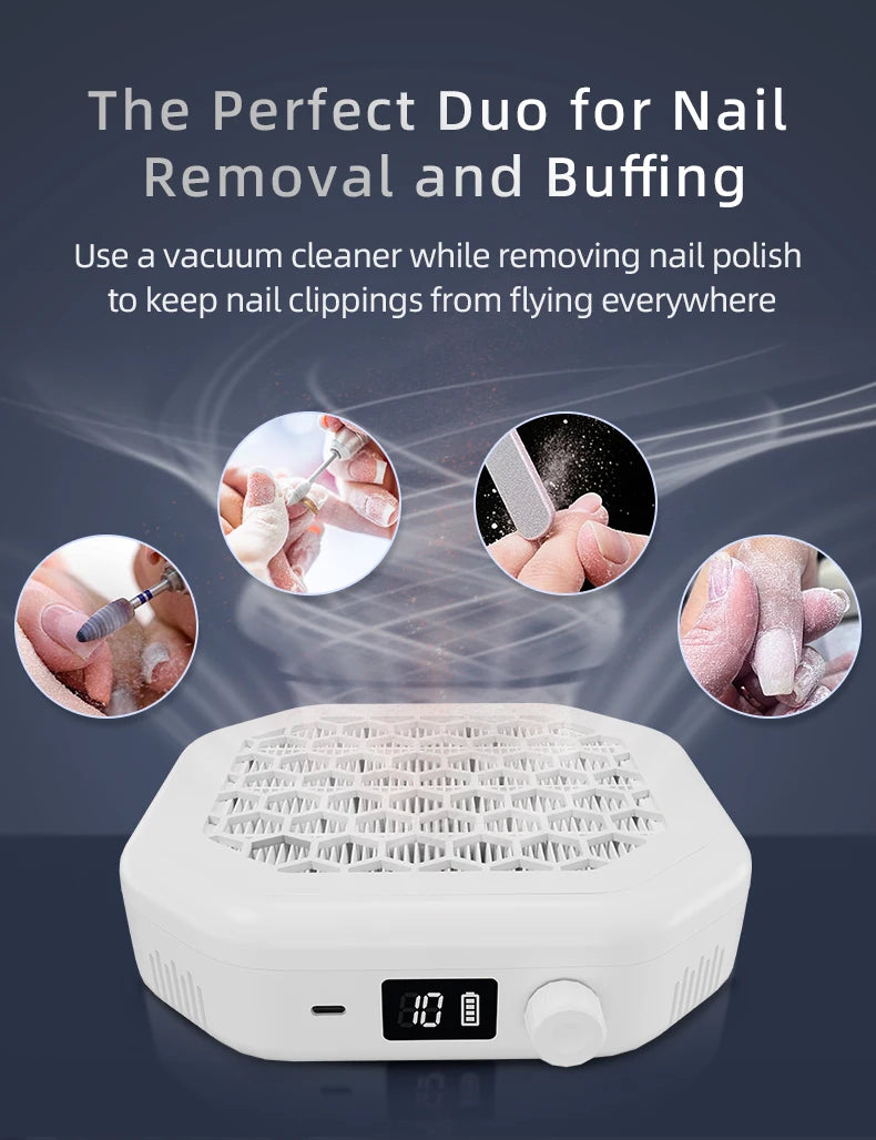 Rechargeable Cordless Nail Dust Collector