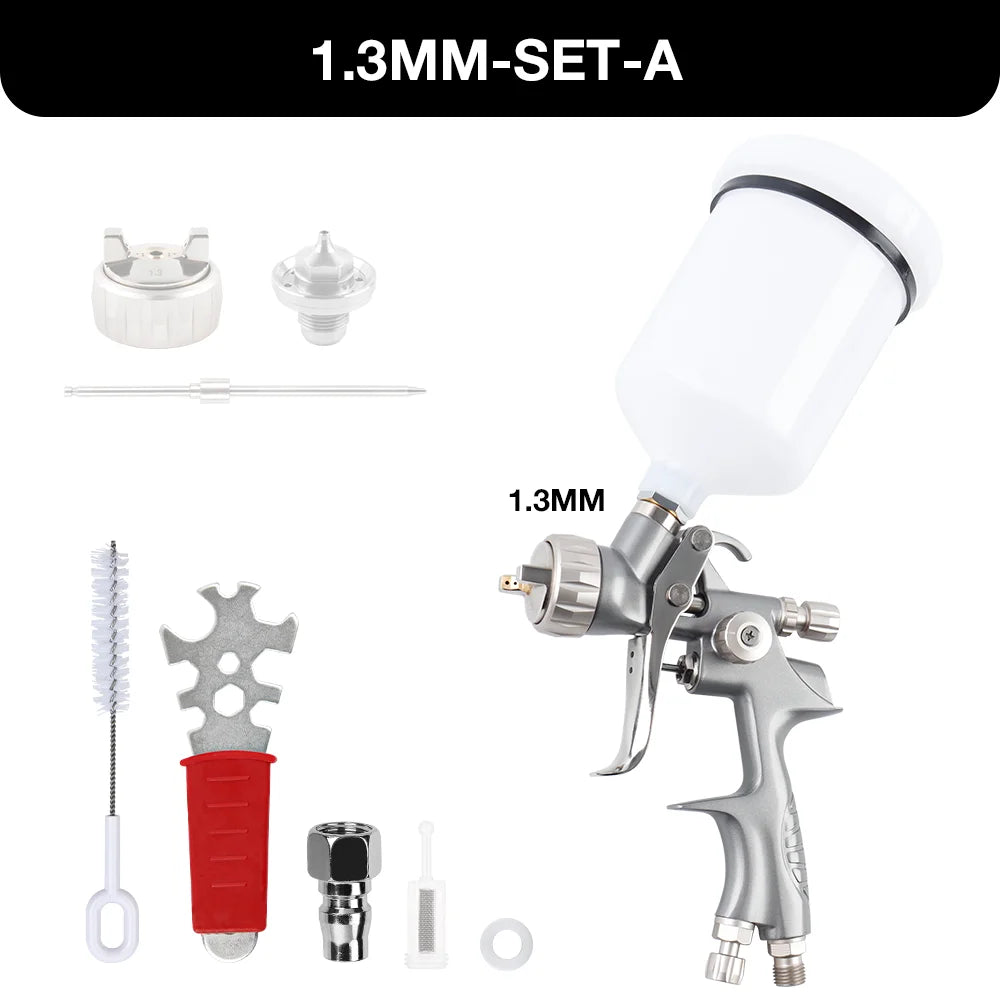 Professional RP Gravity Feed Air Paint Spray Gun 1.3mm/1.8mm