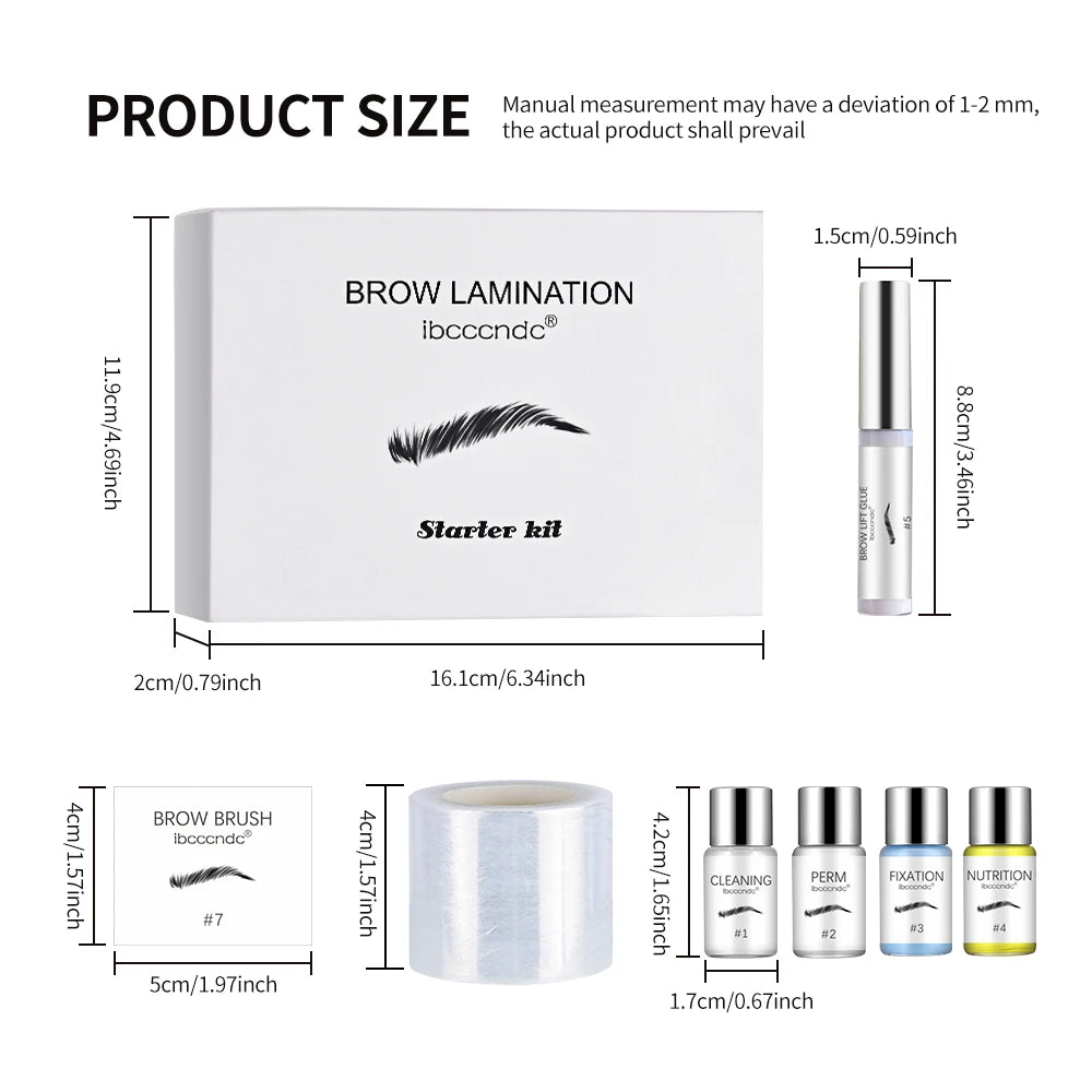 Professional Brow Lamination Kit for Eyebrow Shaping - 12