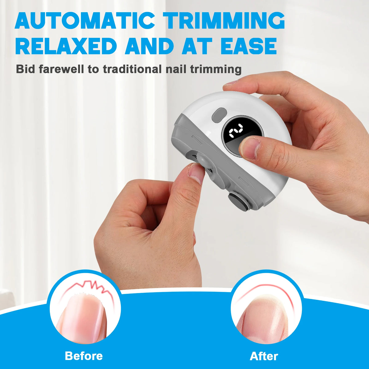 Electric Automatic Nail Trimmer and Polisher