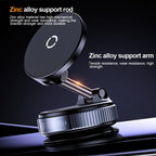 15W Magnetic Wireless Charging Phone Holder with Vacuum Suction Mount
