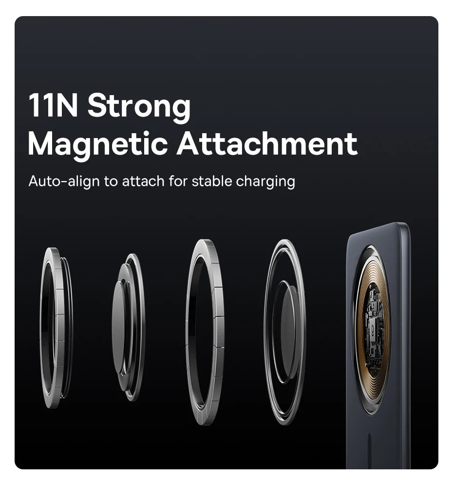 5000mAh Magnetic Wireless Power Bank for Smartphone Fast Charging