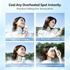 Portable Handheld Turbo Fan with Ice Cooling Tech