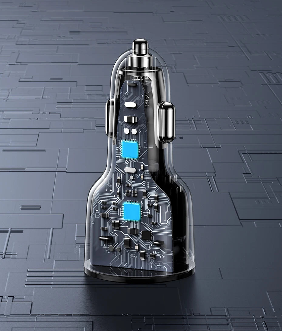 63W Dual-Port Fast Car Charger with PD 3.0 and PPS - 16