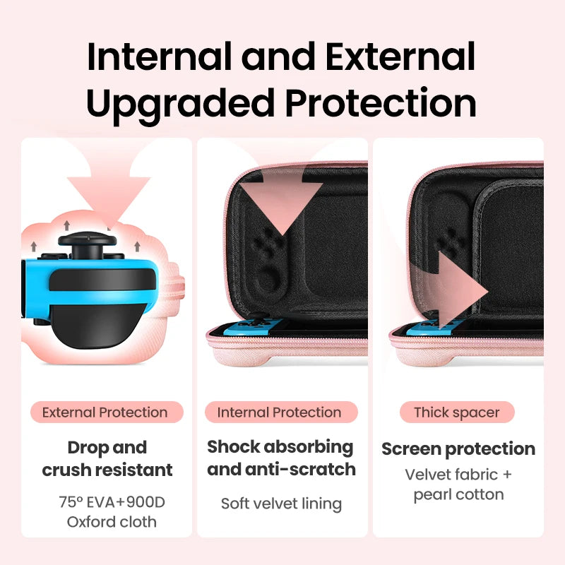Protective Carrying Case for Nintendo Switch, OLED, and Lite - 4