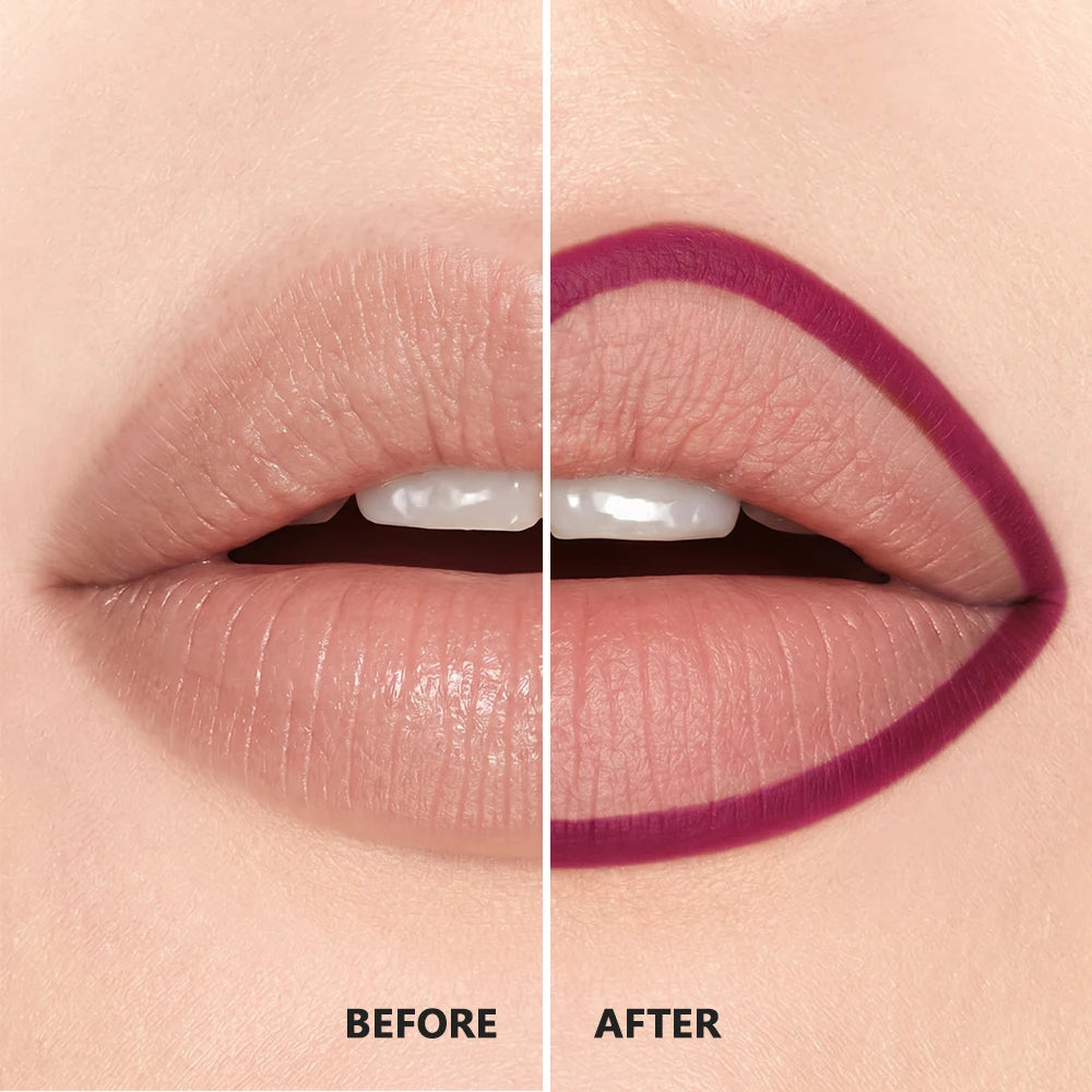 12-Color Waterproof Matte Lip Liner Pencil Set