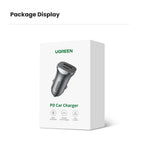 30W Dual Port Fast Car Charger with PD 3.0 and QC 4.0