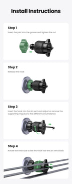 Magnetic Air Vent Car Phone Mount for Smartphones