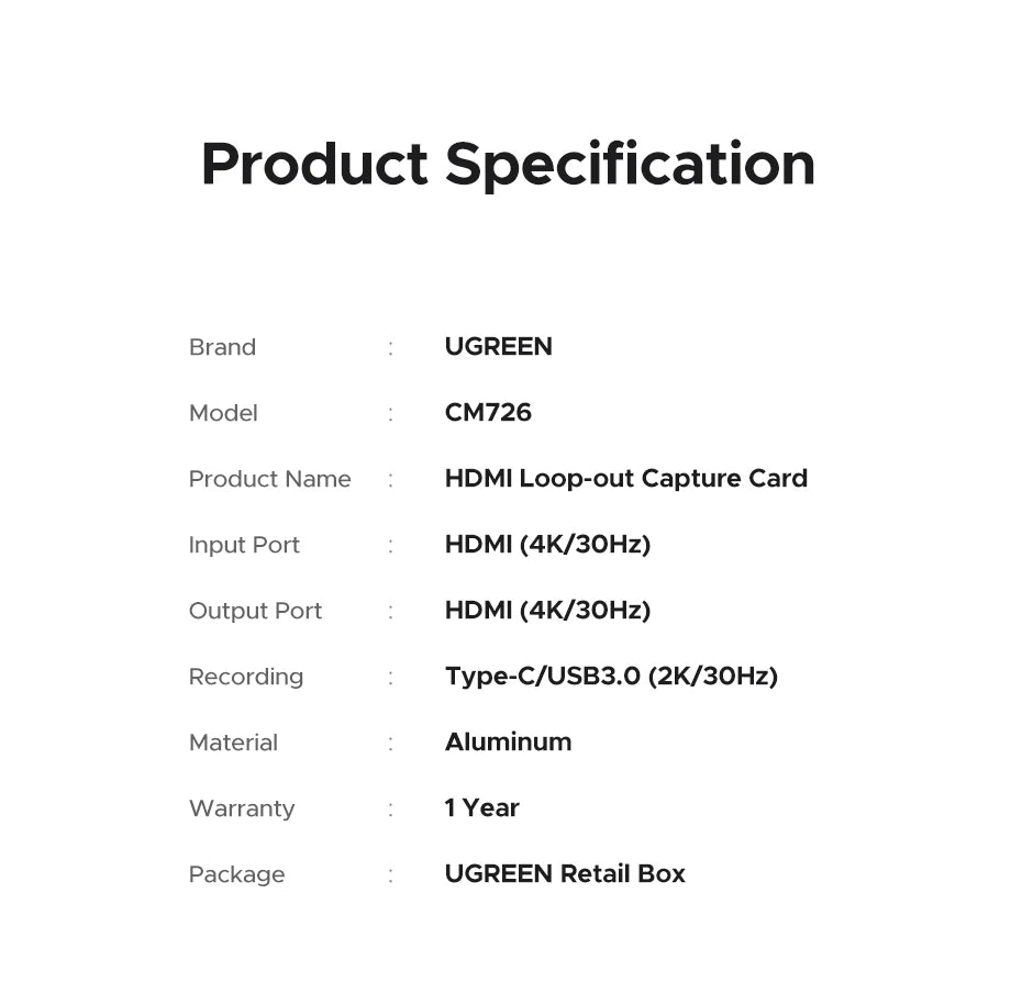 HDMI Video Capture Card with 4K Loop-out for Live Streaming - 20