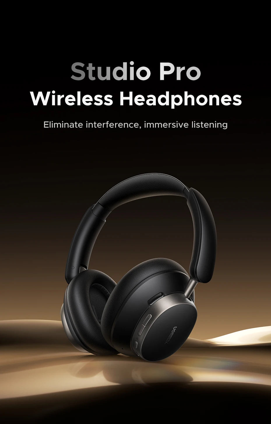 Wireless Noise Cancelling Bluetooth Headphones with Hi-Res Audio
