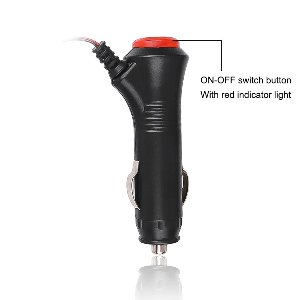 12V 24V Car Cigarette Lighter Power Plug Adapter with 1.5m Cable