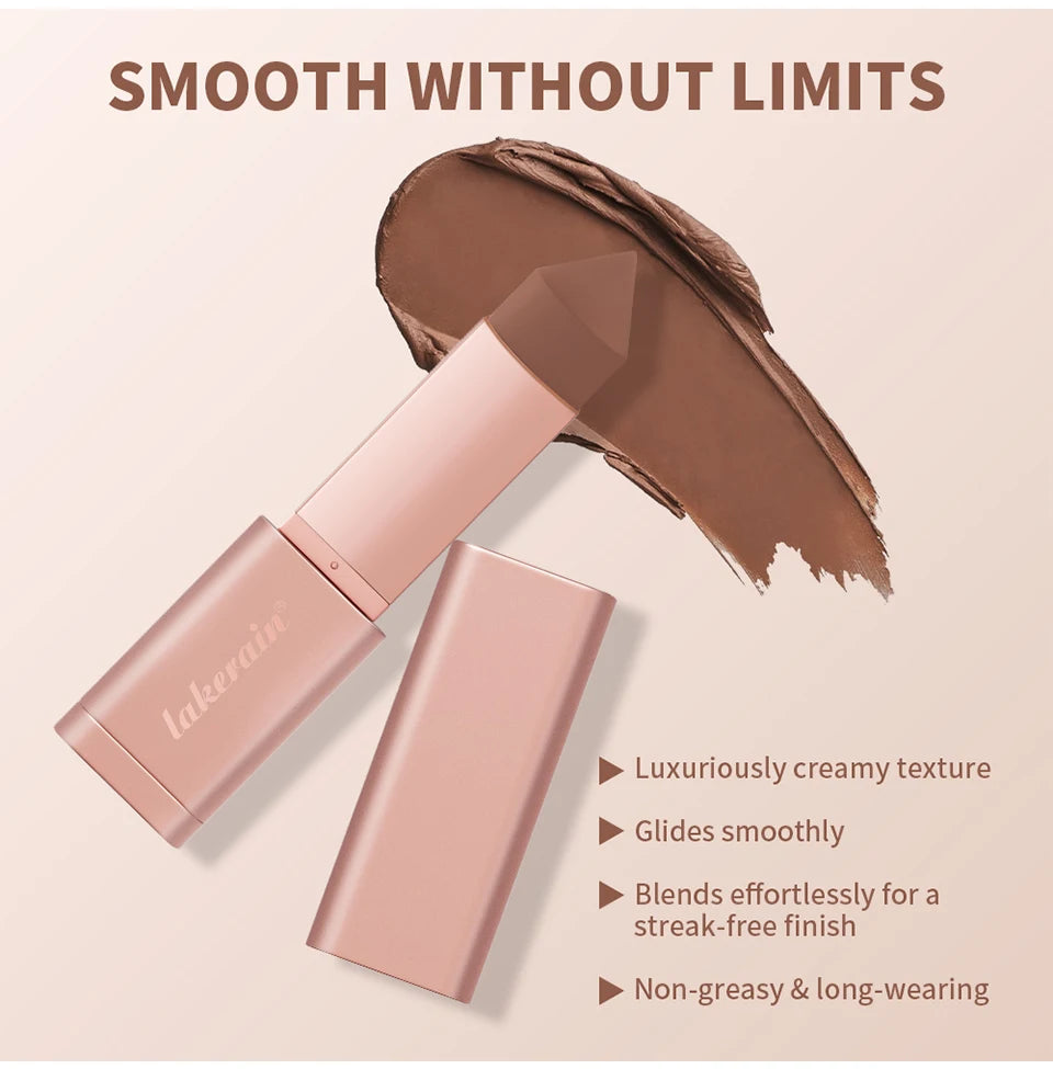 Cream Bronzer and Contouring Stick for Sculpted Face Makeup