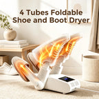 Foldable 4-Tube Electric Shoe and Boot Dryer with UV Sterilization