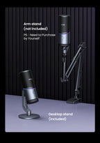 USB Condenser Microphone with RGB for Gaming and Streaming