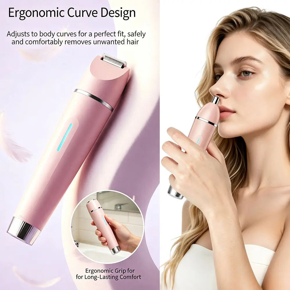 3-in-1 Electric Waterproof Women's Hair Shaver and Bikini Trimmer