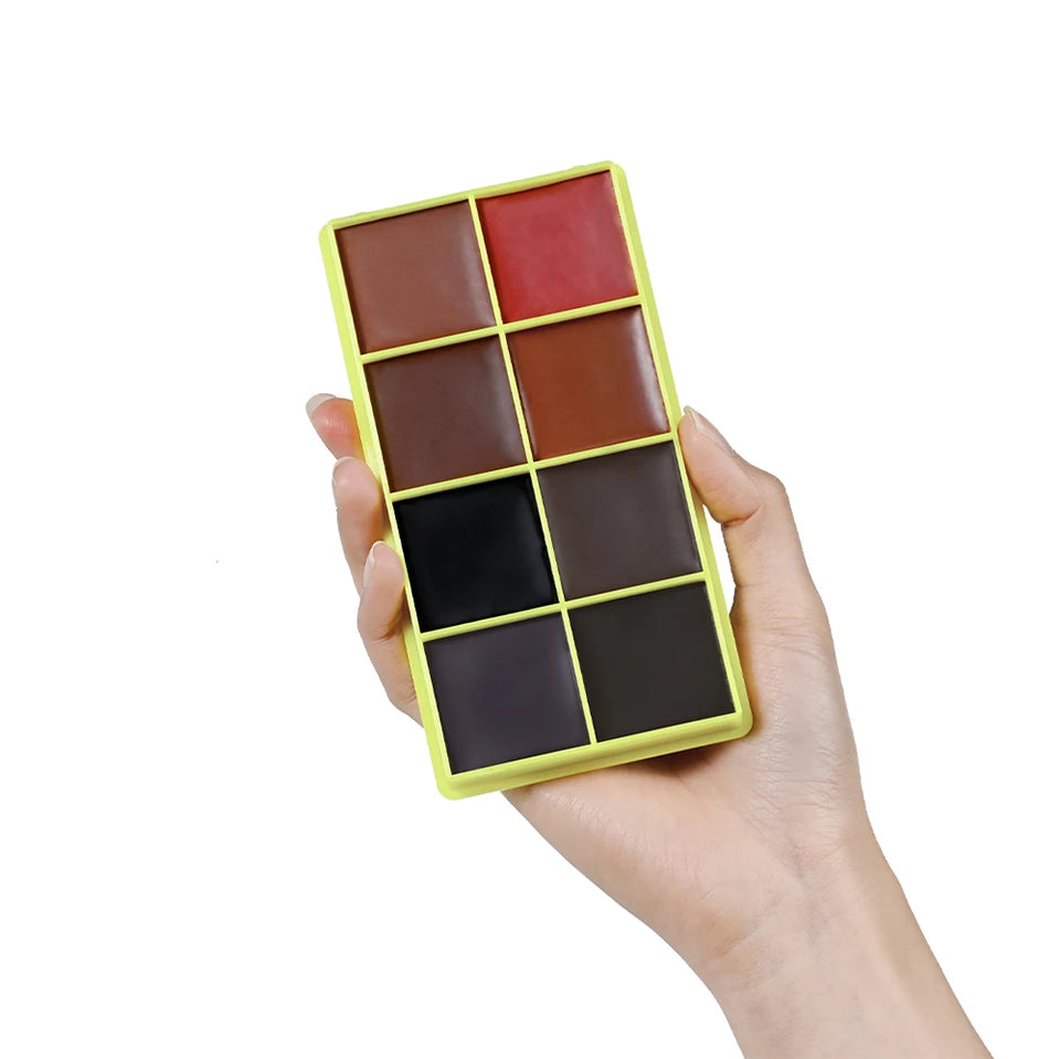 8-Color Cream Blush and Highlighter Makeup Palette