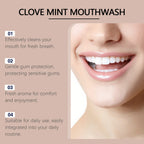 Clove Mint Oral Rinse for Fresh Breath and Teeth Whitening