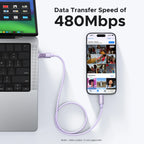 100W USB-C to USB-C Fast Charging and Data Sync Cable