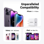 20W USB-C Fast Wall Charger for iPhone and Smartphones