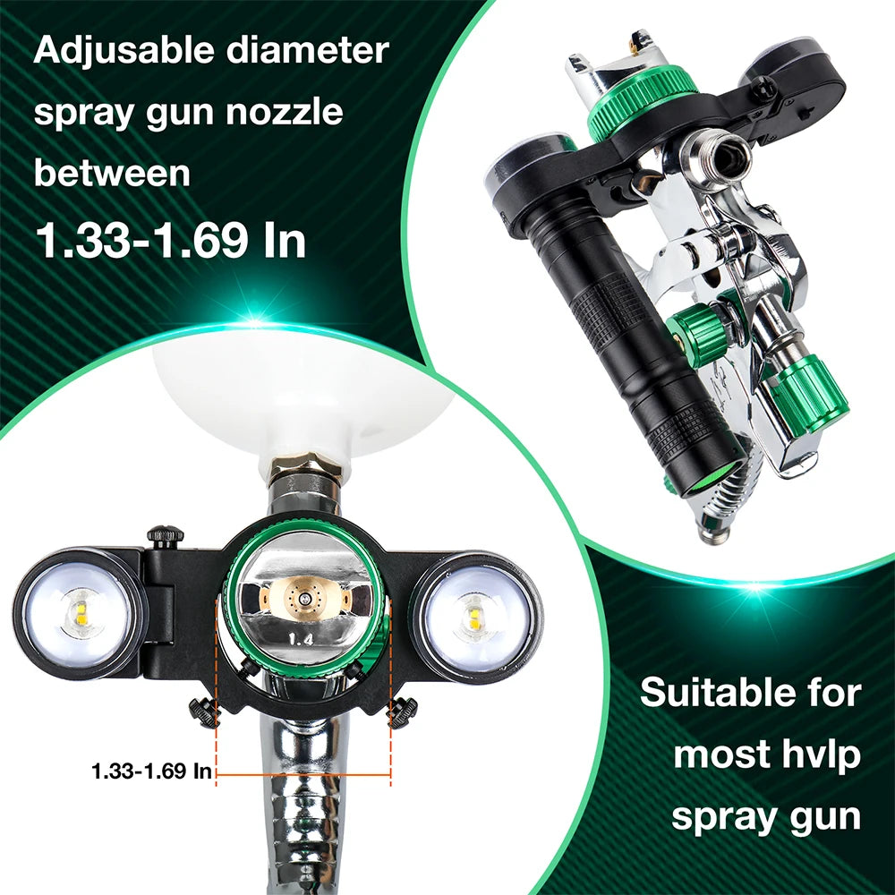 Rechargeable LED Spray Gun Light for Automotive Painting