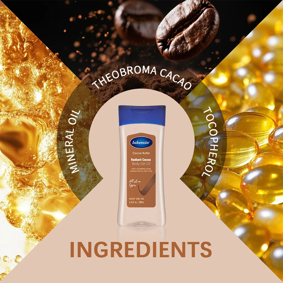 Radiant Cocoa Butter Body Gel Oil for Hydrated Glowing Skin - 14